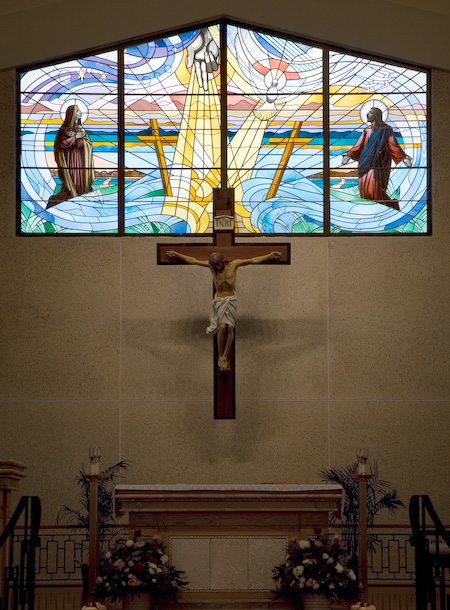 Sanctuary Window & Crucifix