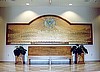 Donor Wall and Bench at Entrance